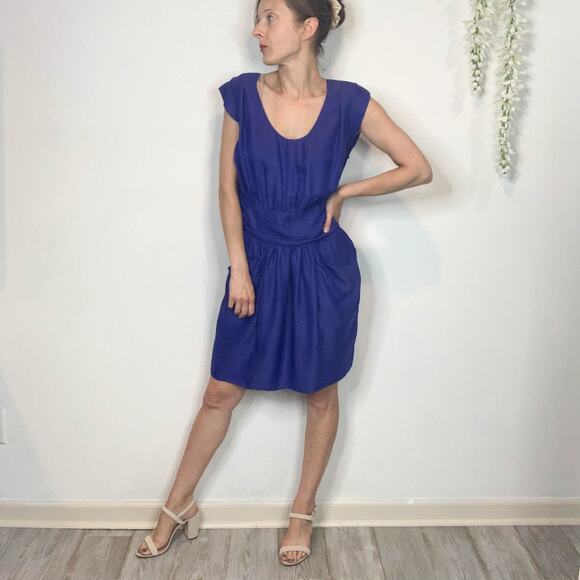 REBECCA TAYLOR textured silk sheath dress 90s y2k millennial 2384 - Picture 10 of 11